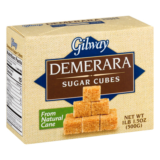 Gilway Demerara Sugar Cubes 17.5 oz Box