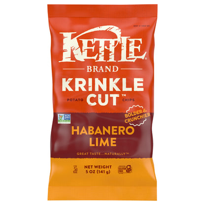 Kettle Brand Krinkle Cut Habanero Lime Potato Chips 5 oz