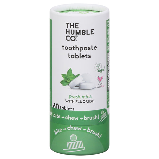 The Humble Co. Fresh Mint Toothpaste with Fluoride 60 Tablets