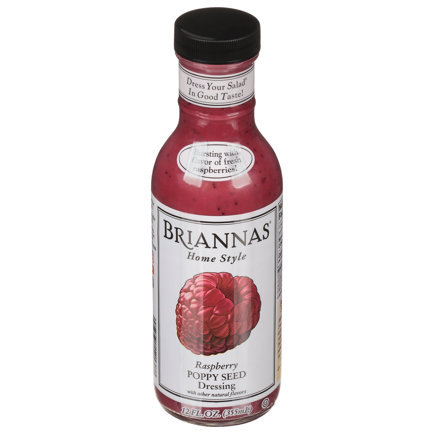 Briannas Home Style Poppy Seed Raspberry Dressing 12 fl oz