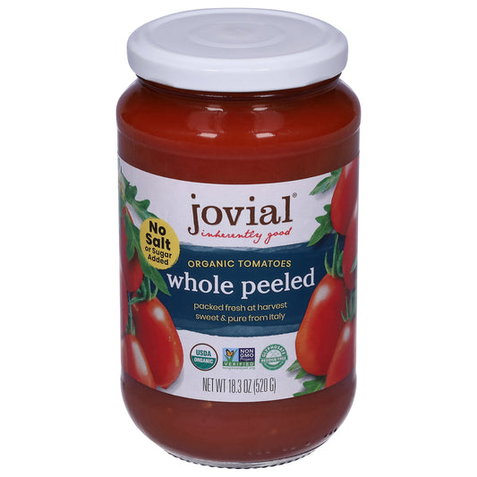 Jovial Organic Whole Peeled Tomatoes 18.3 oz