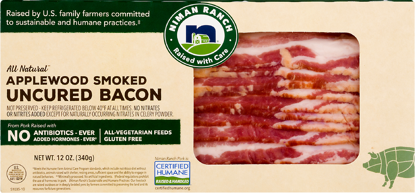 Niman Ranch Uncured Bacon 12 oz