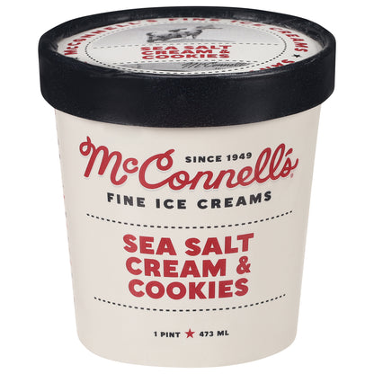 McConnell's Fine Ice Creams Sea Salt Cream & Cookies Ice Cream 1 pt
