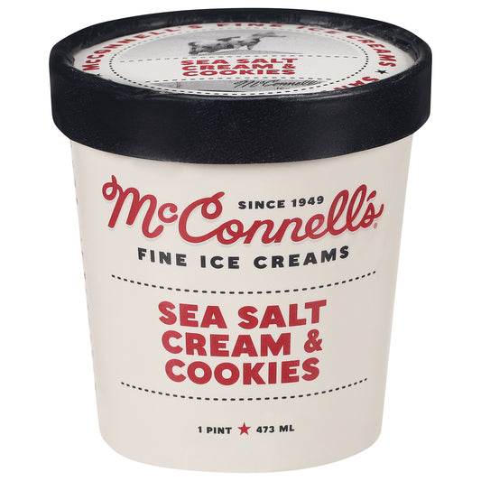 McConnell's Fine Ice Creams Sea Salt Cream & Cookies Ice Cream 1 pt