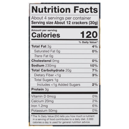 Wisecrackers Snack Roasted Garlic & Rosemary Crackers 4 oz