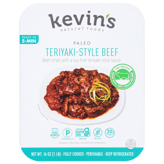 Kevin's Natural Foods Paleo Teriyaki-Style Beef 16 oz
