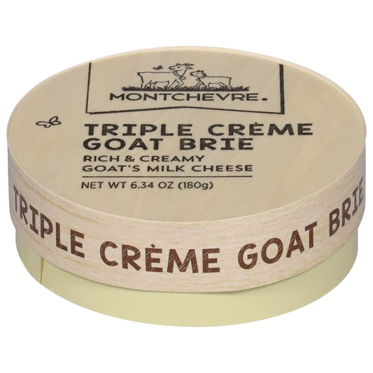 Montchevre Triple Creme Goat Brie Milk Cheese 6.34 oz