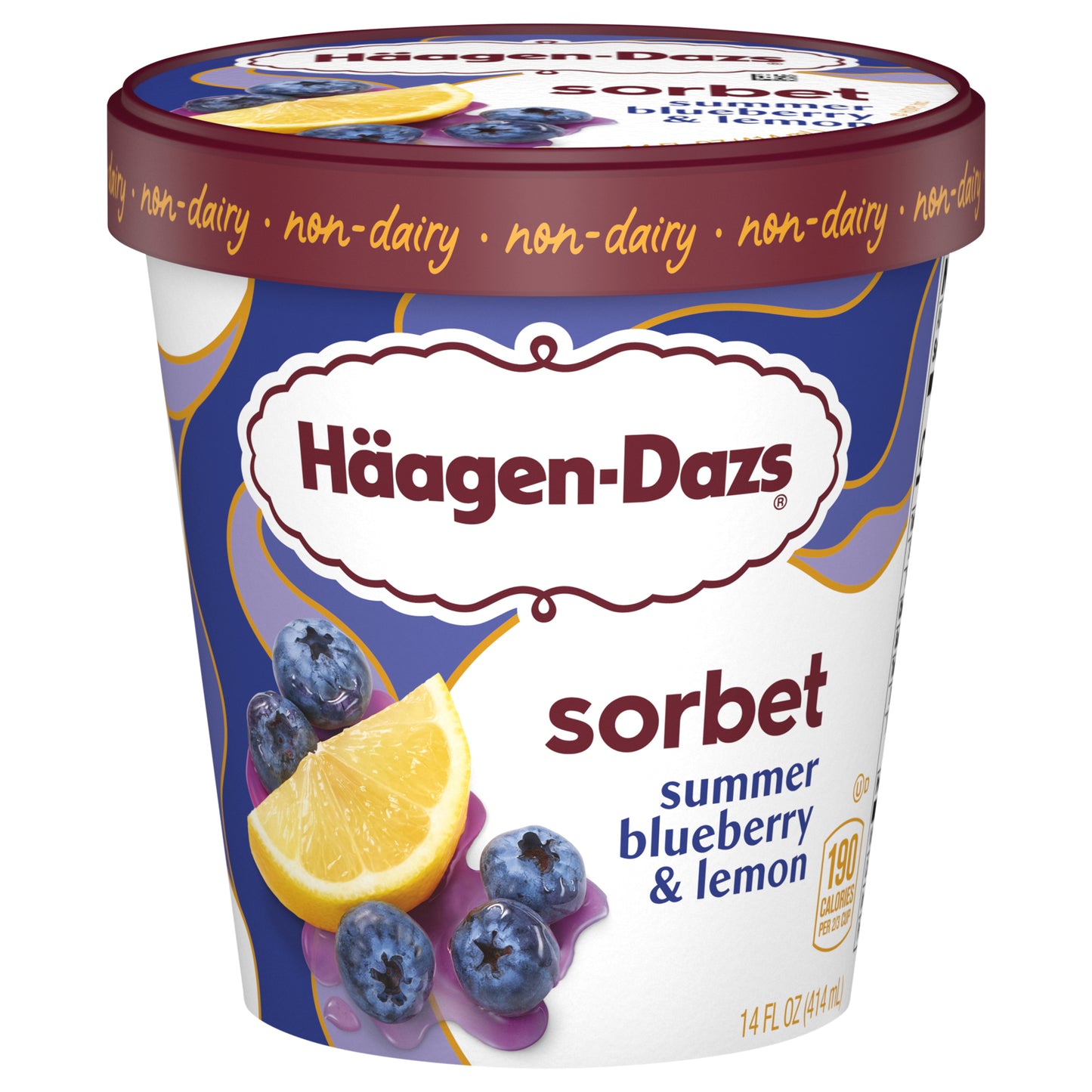 Haagen-Dazs Summer Blueberry & Lemon Sorbet 14 fl oz