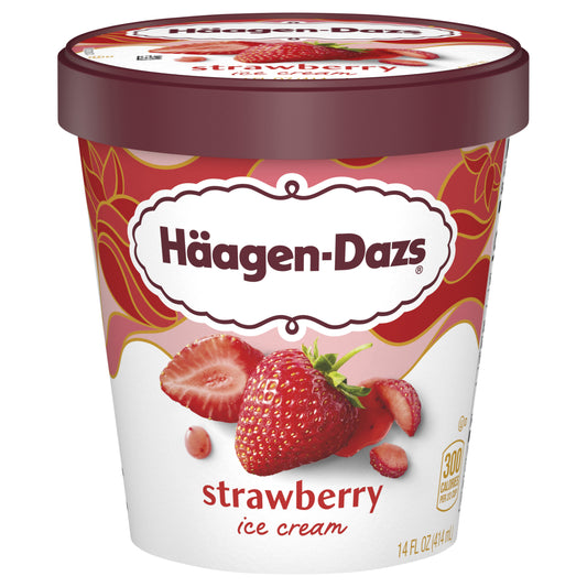 Haagen-Dazs Strawberry Ice Cream, 14 Oz.