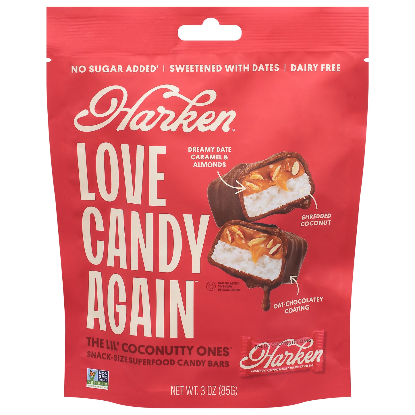 Harken The Lil' Coconutty Ones Candy Bars 3 oz