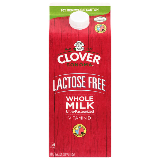 Clover Sonoma Lactose Free Whole Milk 0.5 gal