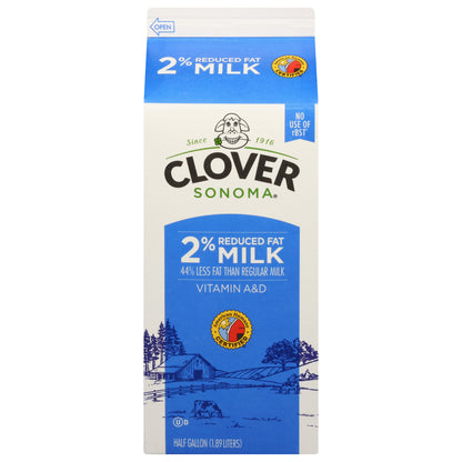 Clover Sonoma 2% Reduced Fat Milk 0.5 gal