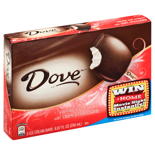 Dove Ice Cream Bars 3 ea