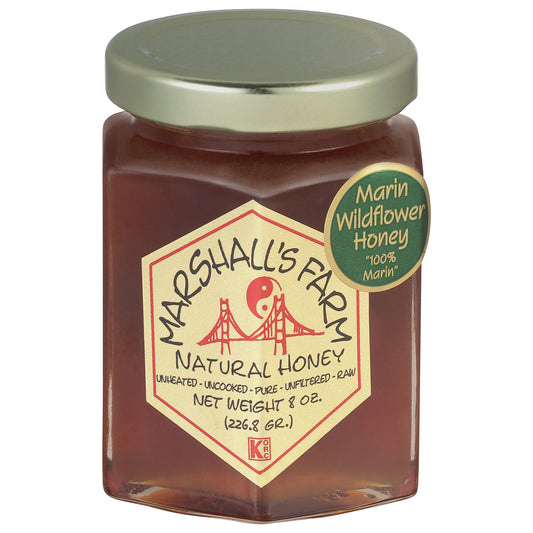 Marshall's Farm Natural Marin Wildflower Honey 8 oz