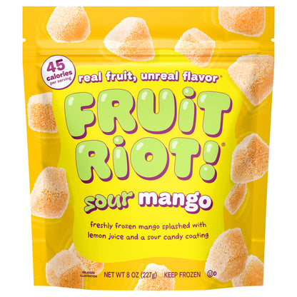 Fruit Riot sour candy mango 8 oz