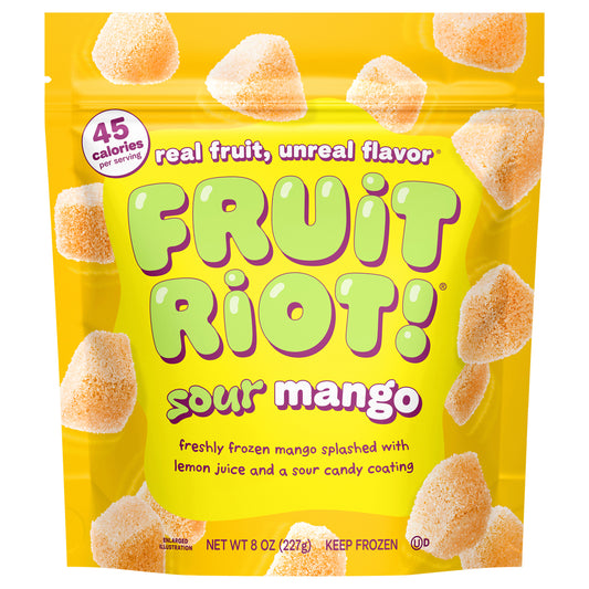 Fruit Riot sour candy mango 8 oz