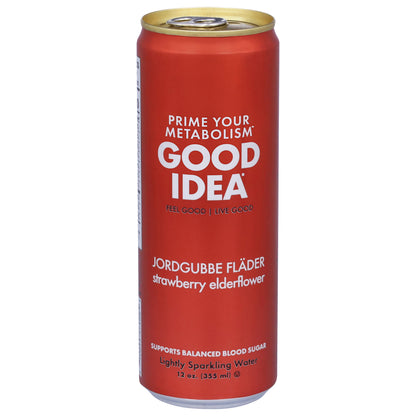Good Idea Lightly Strawberry Elderflower Sparkling Water 12 oz
