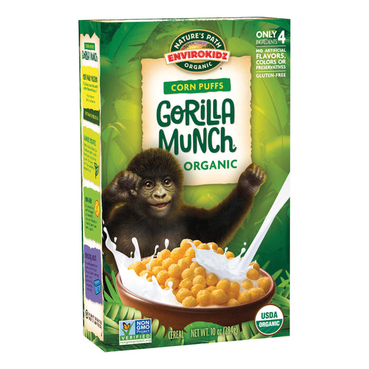 Nature`s Path-envirokidz, Organic Corn Puff Gorilla Munch, 10 Oz