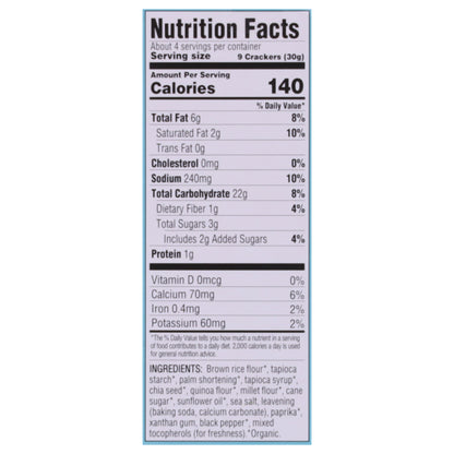 Mary's Gone Crackers Organic Real Thin Sea Salt Crackers 4.0 oz