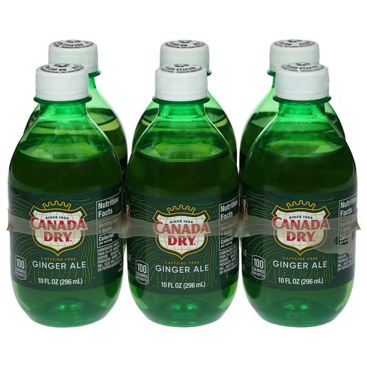 Canada Dry Caffeine Free Ginger Ale 6 - 10 fl oz Bottles