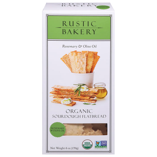 Rustic Bakery Organic Sourdough Rosemary & Olive Oil Flatbread 6 oz