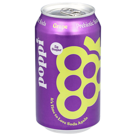 Poppi Grape Prebiotic Soda 12 fl oz
