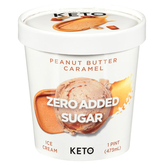 Keto Pint Zero Added Sugar Peanut Butter Caramel Ice Cream 1 pt