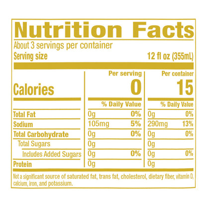 Schweppes Zero Sugar Tonic Water, 1 L bottle