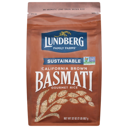 Lundberg Family Farms Sustainable California Brown Basmati Gourmet Rice 32 oz