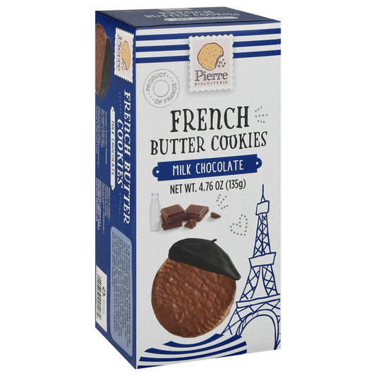 Pierre Biscuiterie Milk Chocolate French Butter Cookies 4.76 oz