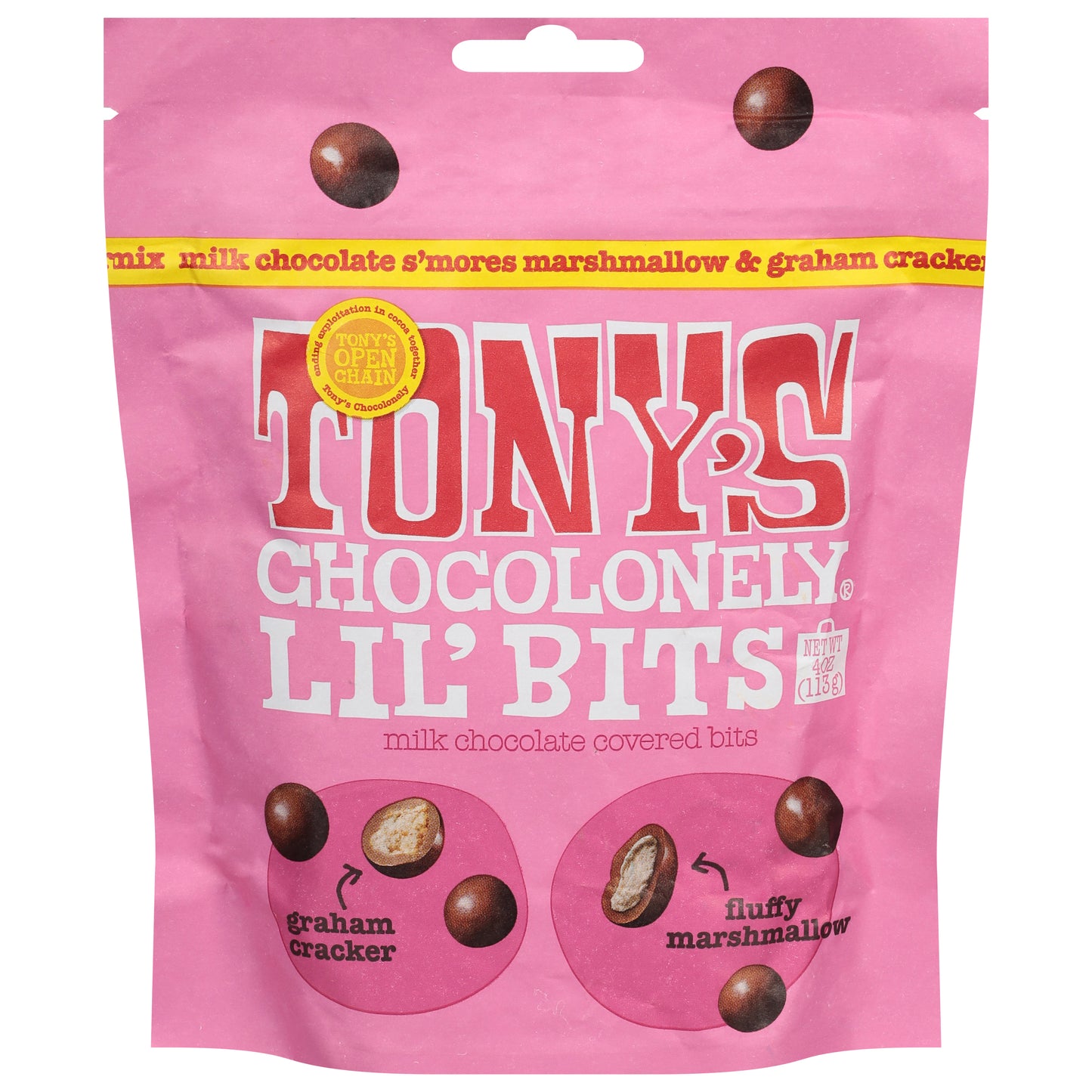 Tony's Chocolonely Milk Chocolate Smore's Lil' Bits 4 oz
