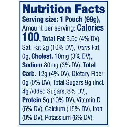 Stonyfield® Organic Strawberry Beet Berry Whole Milk Yogurt 3.5 oz. Pouch