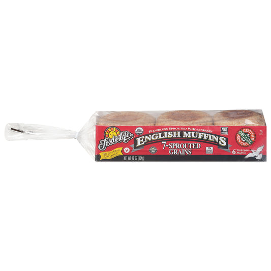 Food for Life Flourless 7-Sprouted Grains English Muffins 6 ea