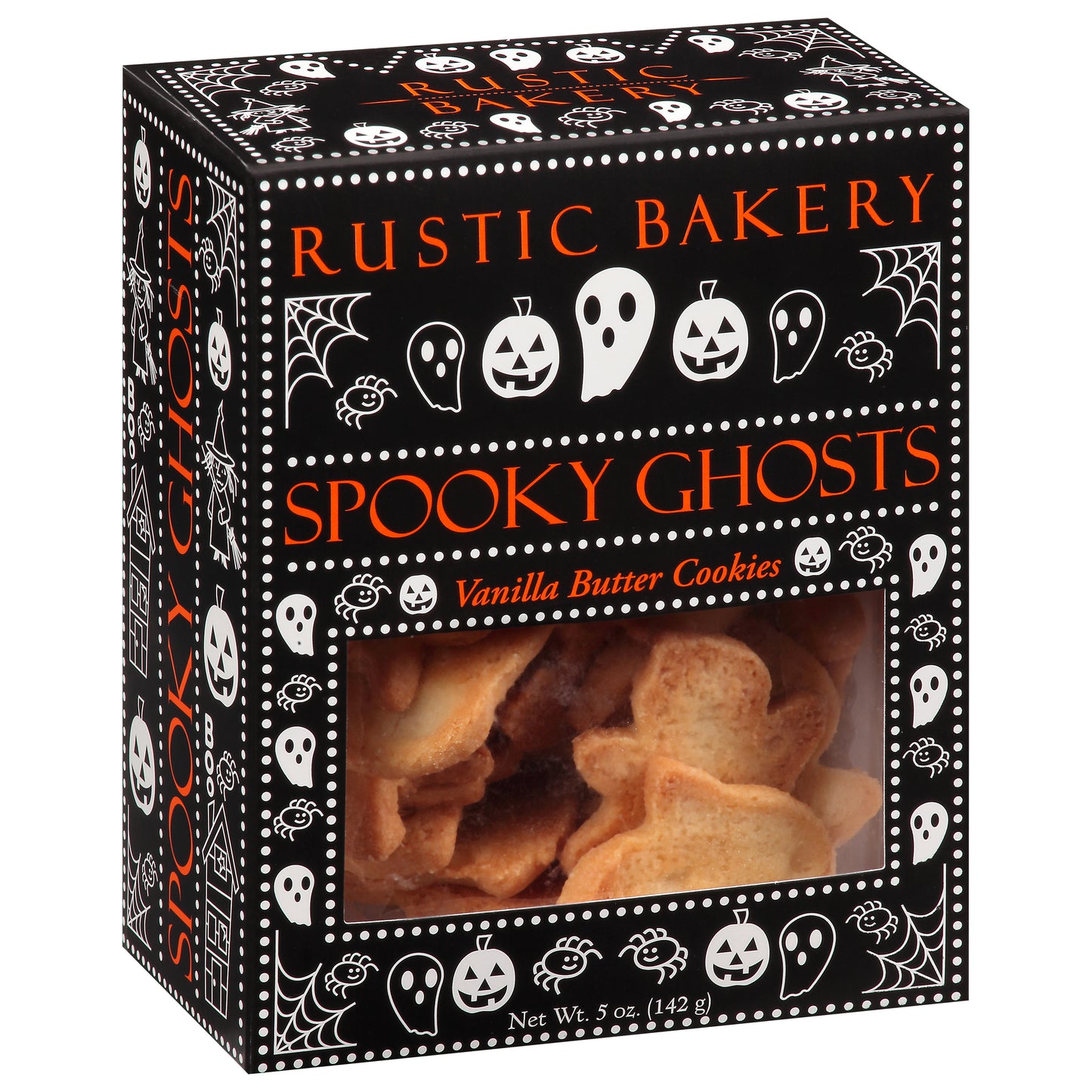 Rustic Bakery Spooky Ghosts Vanilla Butter Cookies 5 oz