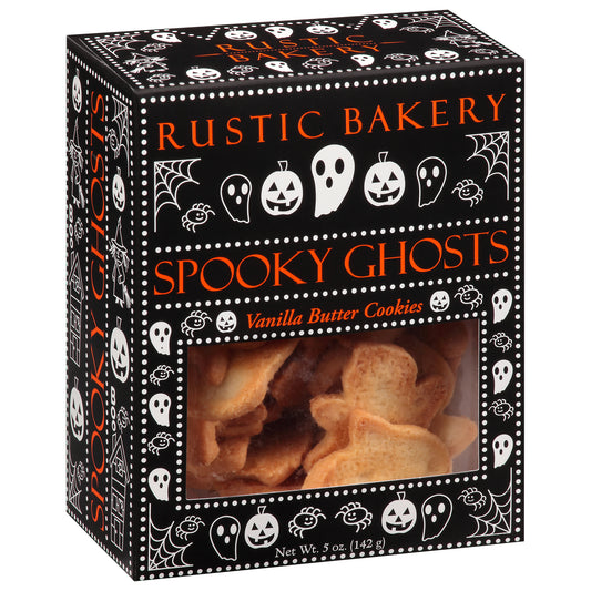 Rustic Bakery Spooky Ghosts Vanilla Butter Cookies 5 oz