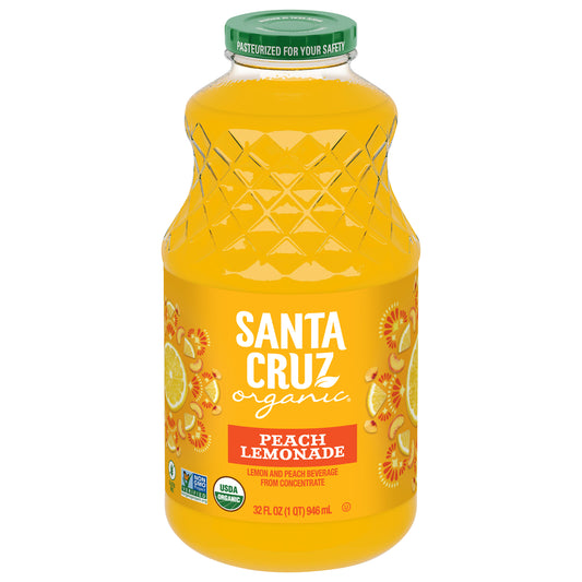 Santa Cruz Organic Peach Lemonade 32 fl oz
