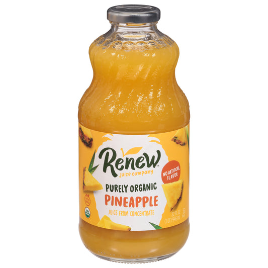 Renew Juice Company Purely Organic Pineapple Juice from Concentrate 32 fl oz