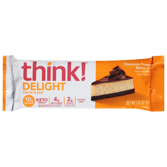 Think! Delight Chocolate Peanut Butter Pie Protein Bar 1.41 oz