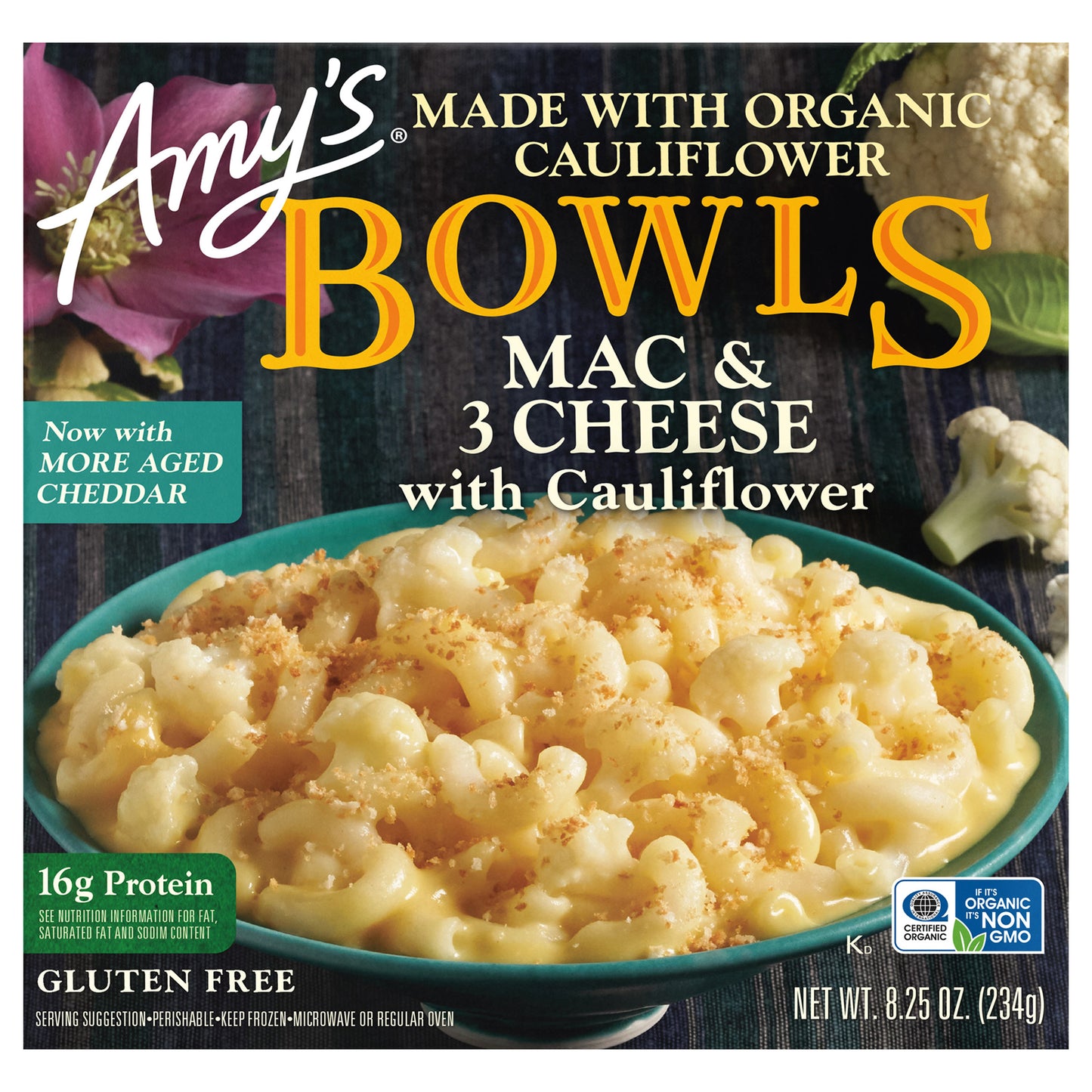 Gluten Free Mac & 3 Cheese w/Cauliflower Bowl