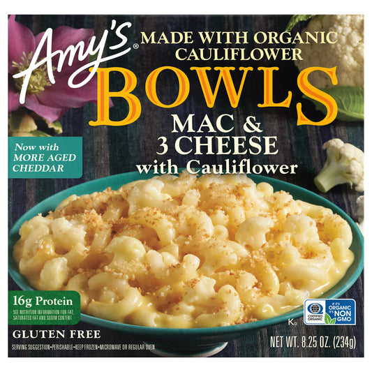 Gluten Free Mac & 3 Cheese w/Cauliflower Bowl