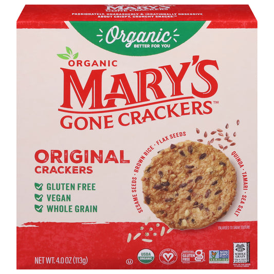 Mary's Gone Crackers Organic Original Crackers 4.0 oz