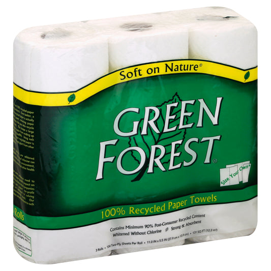 Green Forest Paper Towels 3 ea