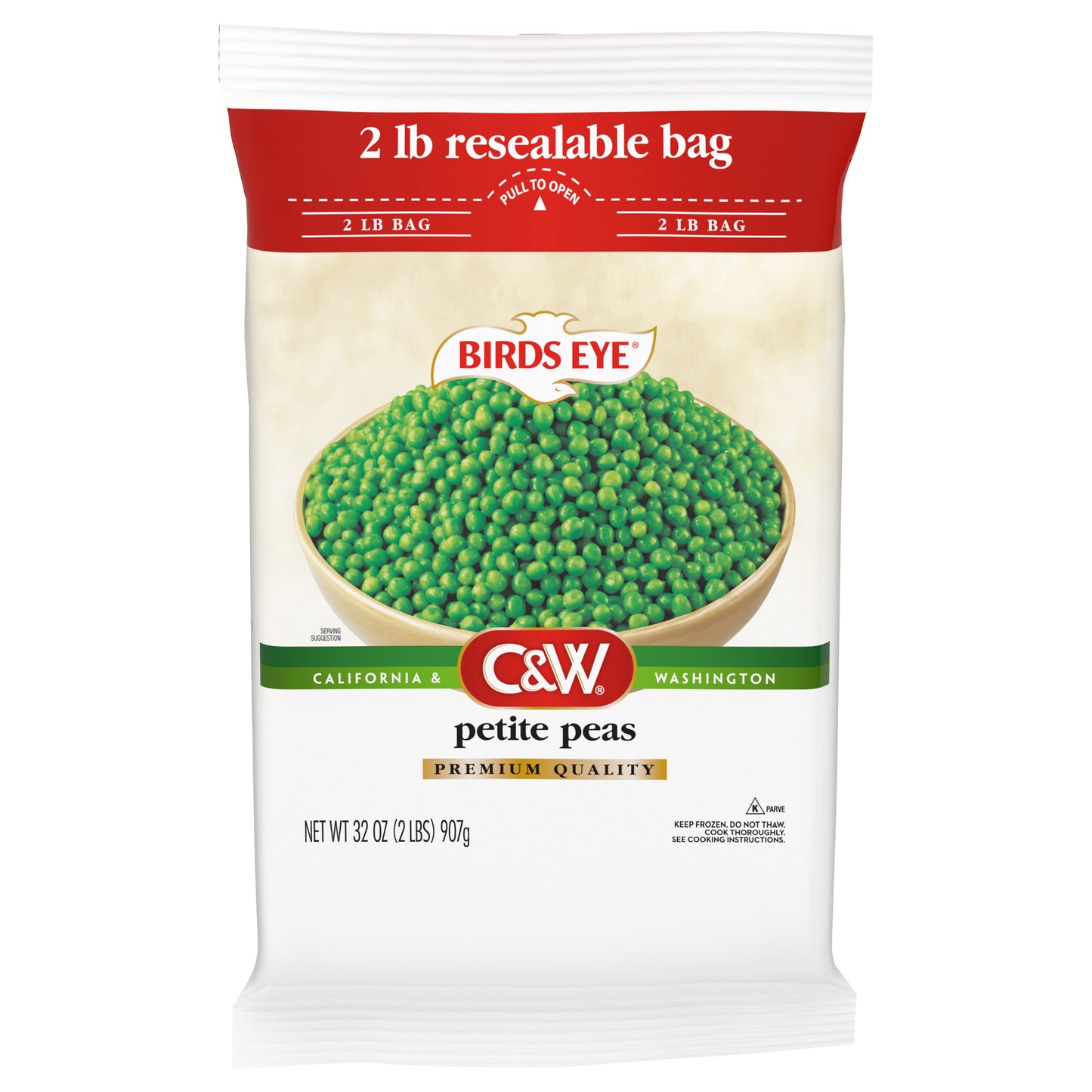 BIRDS EYE C and W Premium Quality Petite Peas, 32 oz