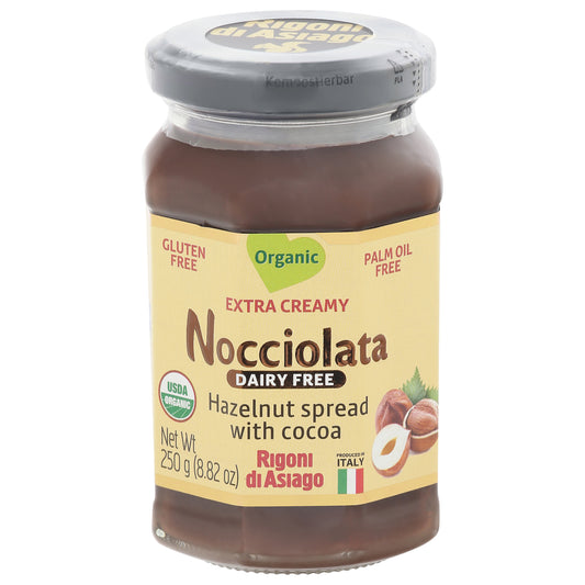 Nocciolata Dairy Free Organic Extra Creamy Hazelnut Spread with Cocoa 8.82 oz
