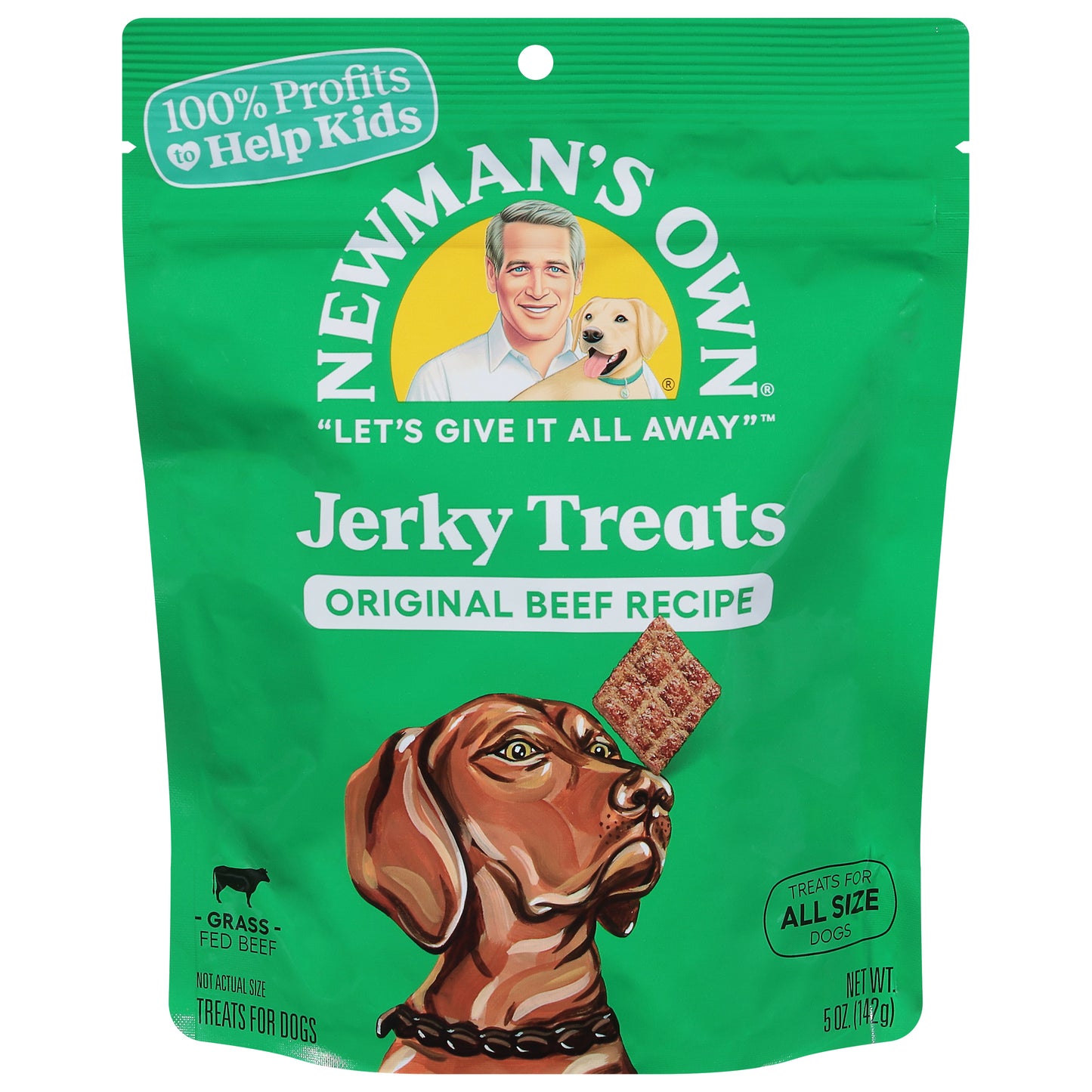 Newman's Own Jerky Treats Original Beef Recipe Treats for Dogs 5 oz