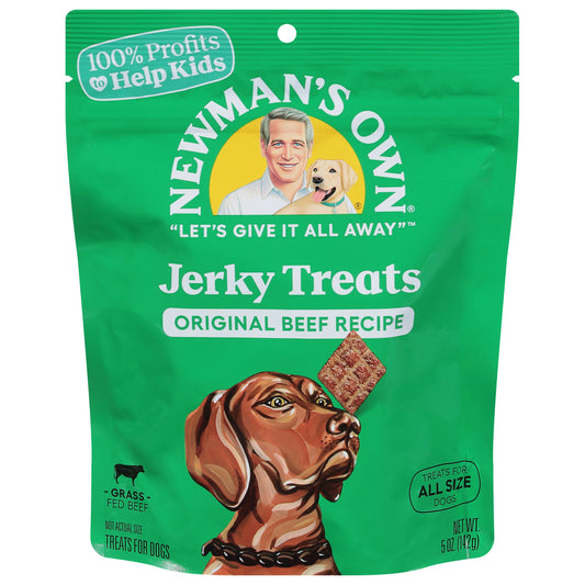 Newman's Own Jerky Treats Original Beef Recipe Treats for Dogs 5 oz