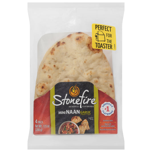 Stonefire Garlic Naan Mini 4 ea