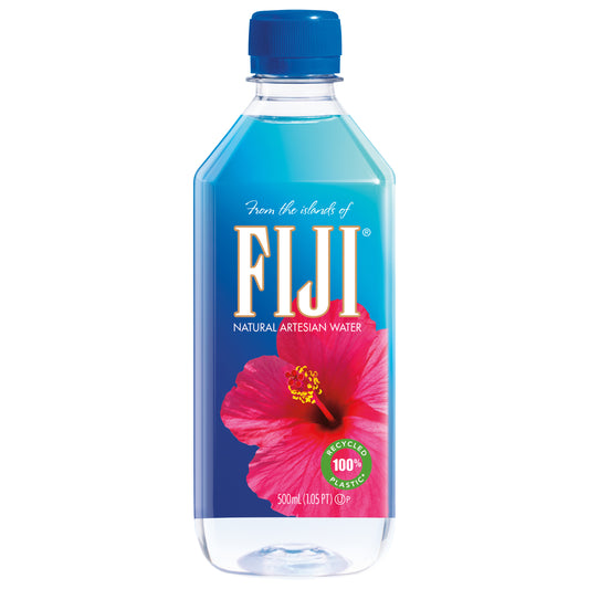 FIJI Natural Artesian Bottled Water 500mL / 16.9 Fl Ounce (Single Bottle)