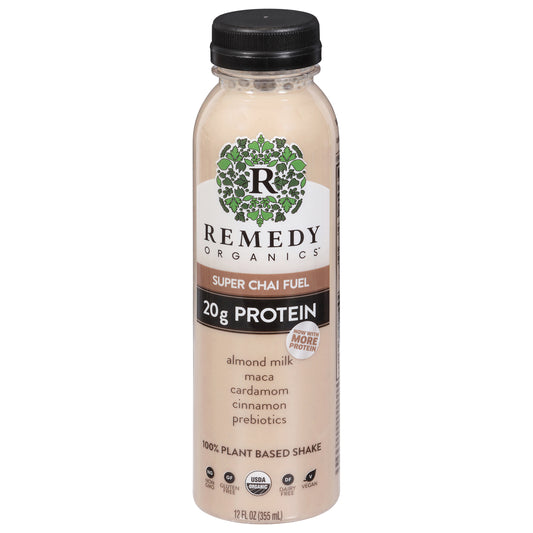 Remedy Organics 100% Plant Based Super Chai Fuel Shake 12 fl oz