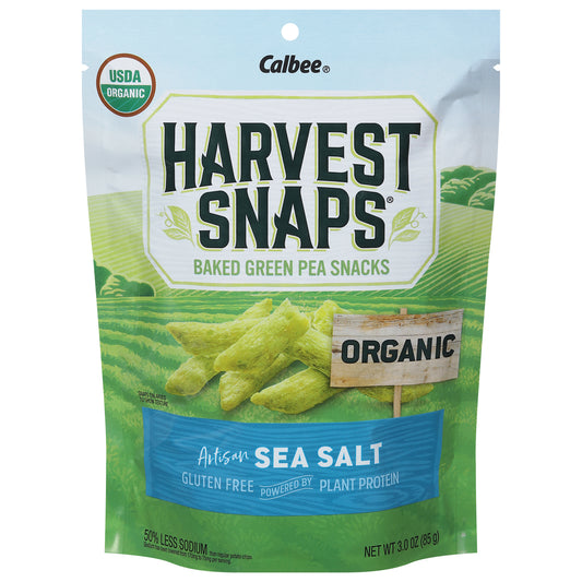Harvest Snaps Organic Baked Sea Salt Green Pea Snacks 3.0 oz